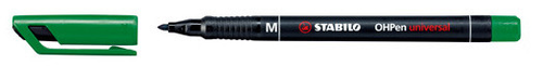 STABILO OHP Pen permanent M 843/36 grn