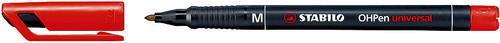 STABILO OHP Pen permanent M 843/40 rot