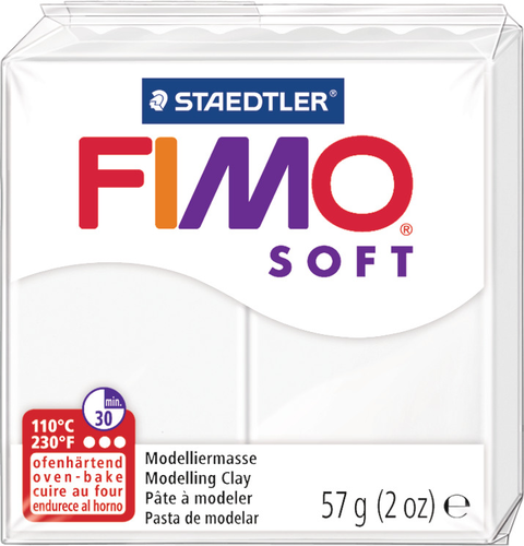 FIMO Knete Soft 57g 8020-0 weiss