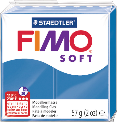 FIMO Knete Soft 57g 8020-37 blau