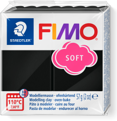 FIMO Knete Soft 57g 8020-9 schwarz