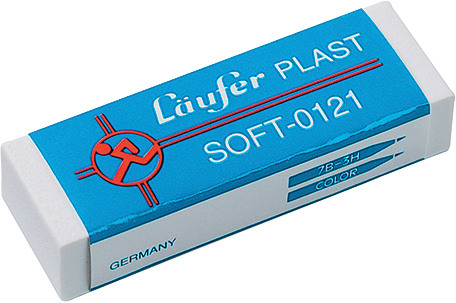 LUFER Radierer Plast Soft 1210 65x21x12mm
