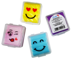 LÄUFER Knetgummi Smiley 12417 farbig ass.