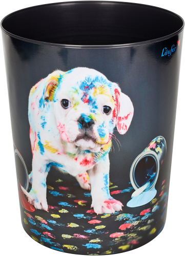 LÄUFER Papierkorb 26663 Bunter Hund 13lt