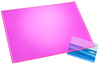 LUFER Schreibunterlage Durella 32625 pink-transp. 53x40cm