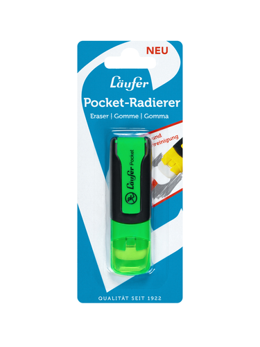 LUFER Radierer Pocket 69821 farbig ass.