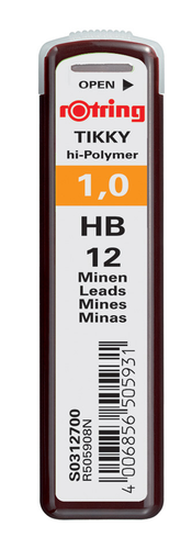 ROTRING Minen HB S0312700 1,0mm 12 Stck