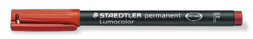 STAEDTLER Lumocolor permanent F 318-2 rot