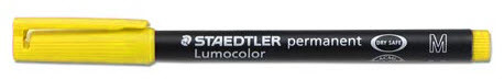STAEDTLER Lumocolor permanent M 317-1 gelb
