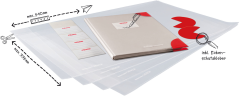 HERLITZ Buchhülle easy cover 50014750 5 Stück...