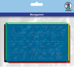 URSUS Moosgummi Buchstaben A-Z 8460099 5 Farben ass. 130...