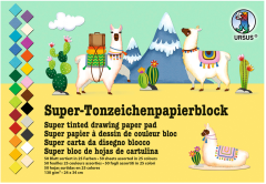 URSUS Bastel-Zeichenpapier 24×34cm 2200000 130g,...