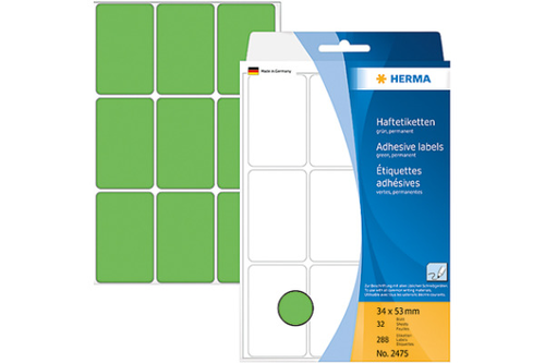 HERMA Etiketten 3453mm 2475 grn 288 Stck