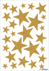 HERMA Sticker Sterne 15129 gold 27 Stck /1 Blatt