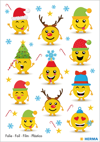 HERMA Sticker Weihnachten 15234 bunt 11 Stck/1 Blatt