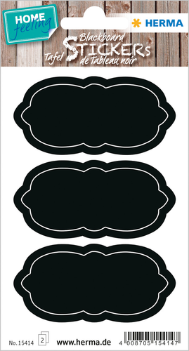 HERMA Sticker Home Wolke 15414 schwarz 6 Stck/2 Blatt