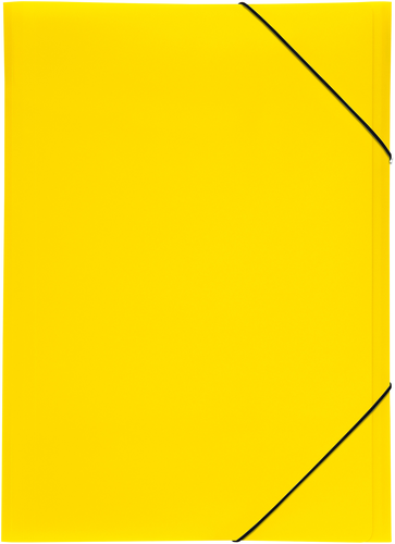 PAGNA Gummizugmappe A3 21638-04 gelb PP 3 Einschlagklappen