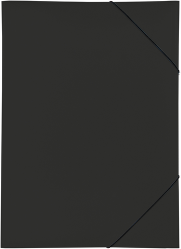 PAGNA Gummizugmappe A3 21638-01 schwarz PP 3 Einschlagklappen