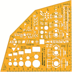 RUMOLD Ausbildungsschablone 2916 155x155x1,2mm...