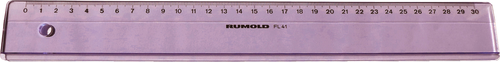 RUMOLD Technikerlineal FL 41 30cm FL 41/30 transparent