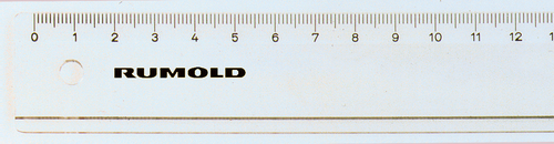 RUMOLD Flachlineal 30cm FL47/30 transparent