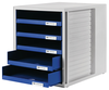 HAN Schubladenbox grau/blau 1401-14 5 Fcher