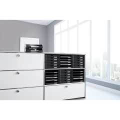 HAN Systemboxen 5 Fächer 1450-13 schwarz/schwarz