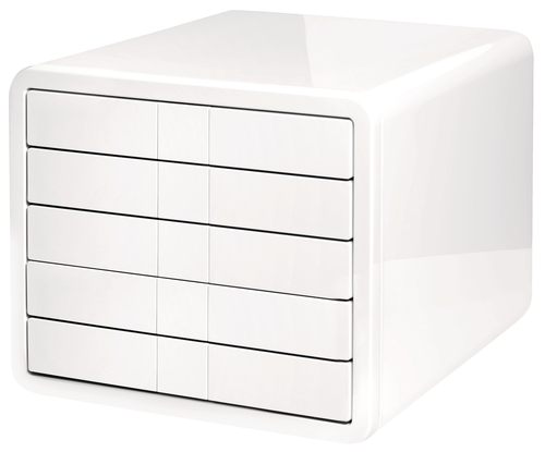 HAN Schubladenbox i-Box A4/C4 1551-12 weiss, 5 Schubladen