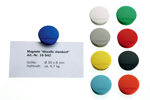 MAGNETOPLAN Magnet Discofix Standard 30mm 1664205 grn, ca. 0.7 kg 10 Stk.