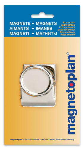 MAGNETOPLAN Klippmagnet silber 16669 gross, 52mm