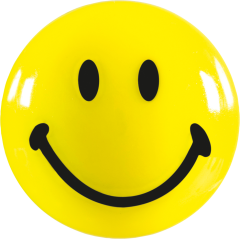 MAGNETOPLAN Smiley Magnete gelb-schwarz 16672 mittel 30mm...
