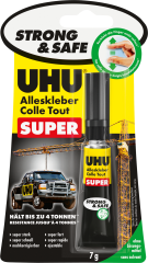 UHU Alleskleber Super Strong+Safe 46960 transparent,...