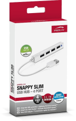 SPEEDLINK SNAPPY USB Slim Hub 2.0 SL140000W 4-port,...