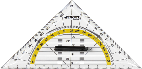 WESTCOTT Geodreieck 14cm E10133 BP abnehmbarer Griff