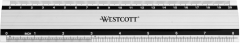 WESTCOTT Aluminium Lineal E-1019000 cm/inch Skala