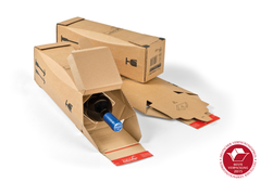 COLOMPAC Flaschenkarton braun 2053492 74x74x305mm 1...