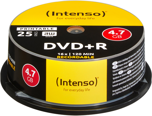 INTENSO DVD+R Cake Box 4.7GB 4811154 16X print. 25 PCS