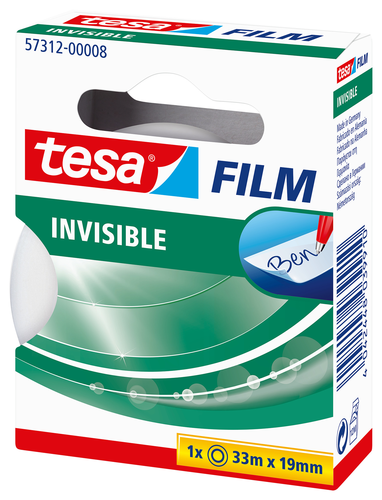 TESA Tesafilm 33mx19mm 57312-00008 invisible 1 Rolle