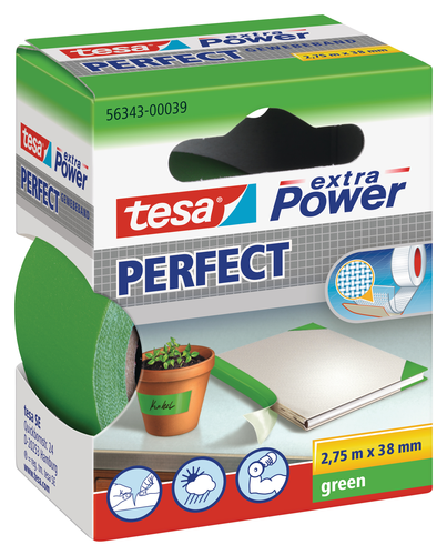 TESA Extra Power Perfect 2.75mx38mm 563430003 Gewebeband. grn