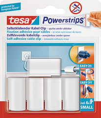 TESA Powerstrips Kabel-Clip 580350001 bis 8mm...