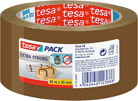 TESA Verpackungsband Extra 50mmx66m 571730000 braun
