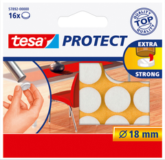 TESA Filzgleiter Protect 18mm 578920000 weiss, rund 16...