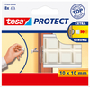 TESA Protect Schutzpuffer 10x10mm 578990000 weiss, selbstklebend 8 Stck