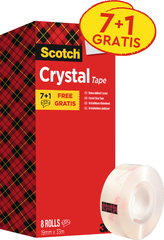 SCOTCH Crystal Clear 600 19mmx33m 6-1933R8 transparent 8...