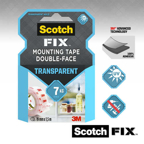 SCOTCH Montageband 19mm1,5m 40041915 transparent