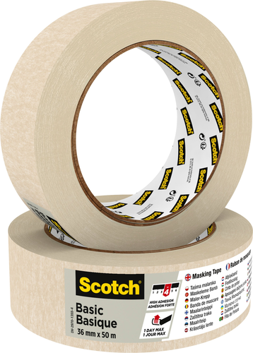 SCOTCH Abdeckband Basic 36mmx50m BASIC3650 beige