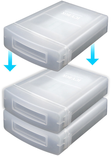 ICY BOX Protection box for 3.5 HDD IB-AC602a transparent