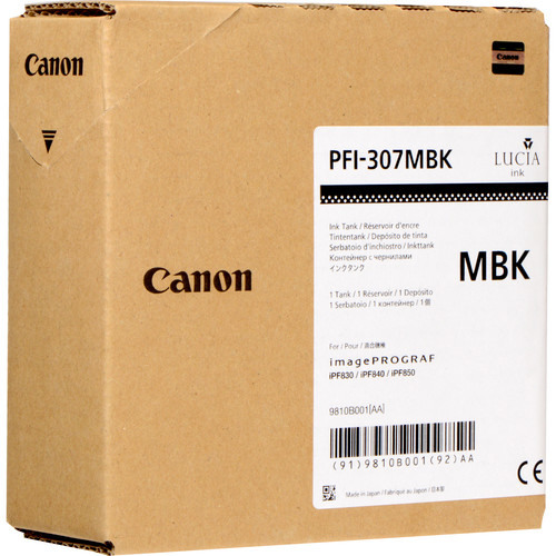 CANON Tintenpatrone matt schwarz PFI307MBK iPF 830/840 330ml