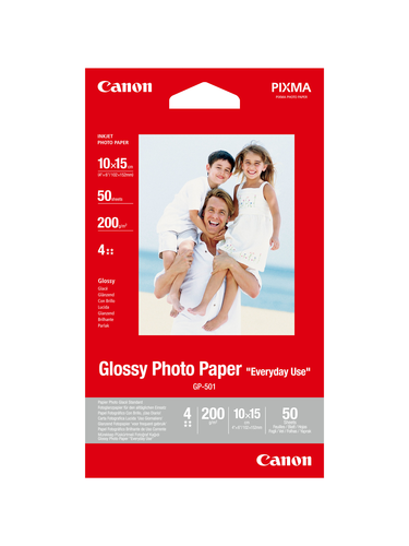 CANON Glossy Photo Paper 10x15cm GP5014x6 InkJet, Everyday 200g 50 Bl.
