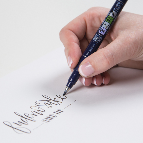 TOMBOW Kalligraphie Stift Hard WS-BH150 Fudenosuke, schwarz
